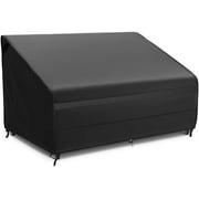 2-Seater Waterproof Patio Loveseat Cover - Strong \u0026 Sturdy Outdoor Furniture Cover, Classic Black, Nuits Series